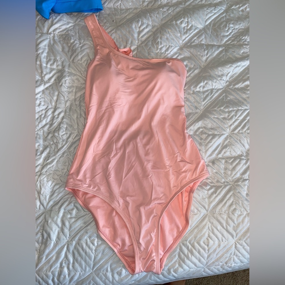 pink one piece swimsuit